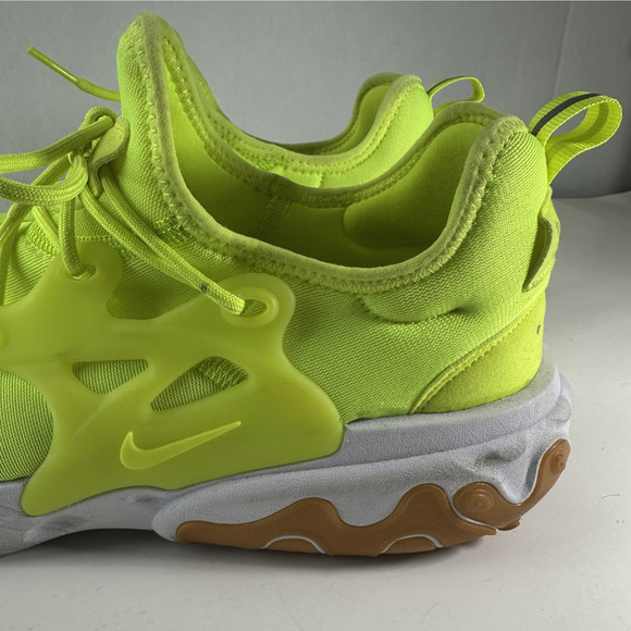 Nike Running Shoes Men's Size 11 React Presto AV2605-702 Neon Yellow Volt White - Picture 7 of 16